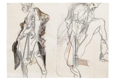 Lot 226 - Julie Verhoeven for John Galliano fashion illustrations for 'Afghanistan Repudiates Western Ideals' collection, Spring-Summer 1985