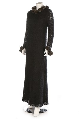 Lot 320 - A Christian Dior knitted mohair maxi-dress,...