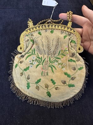 Lot 458 - Twelve fine reticules/purses, mainly 1820s-40s