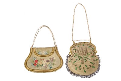 Lot 458 - Twelve fine reticules/purses, mainly 1820s-40s