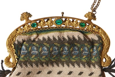 Lot 68 - Nine finely beaded purses and reticules, 1820s-60s