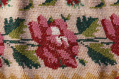 Lot 68 - Nine finely beaded purses and reticules, 1820s-60s