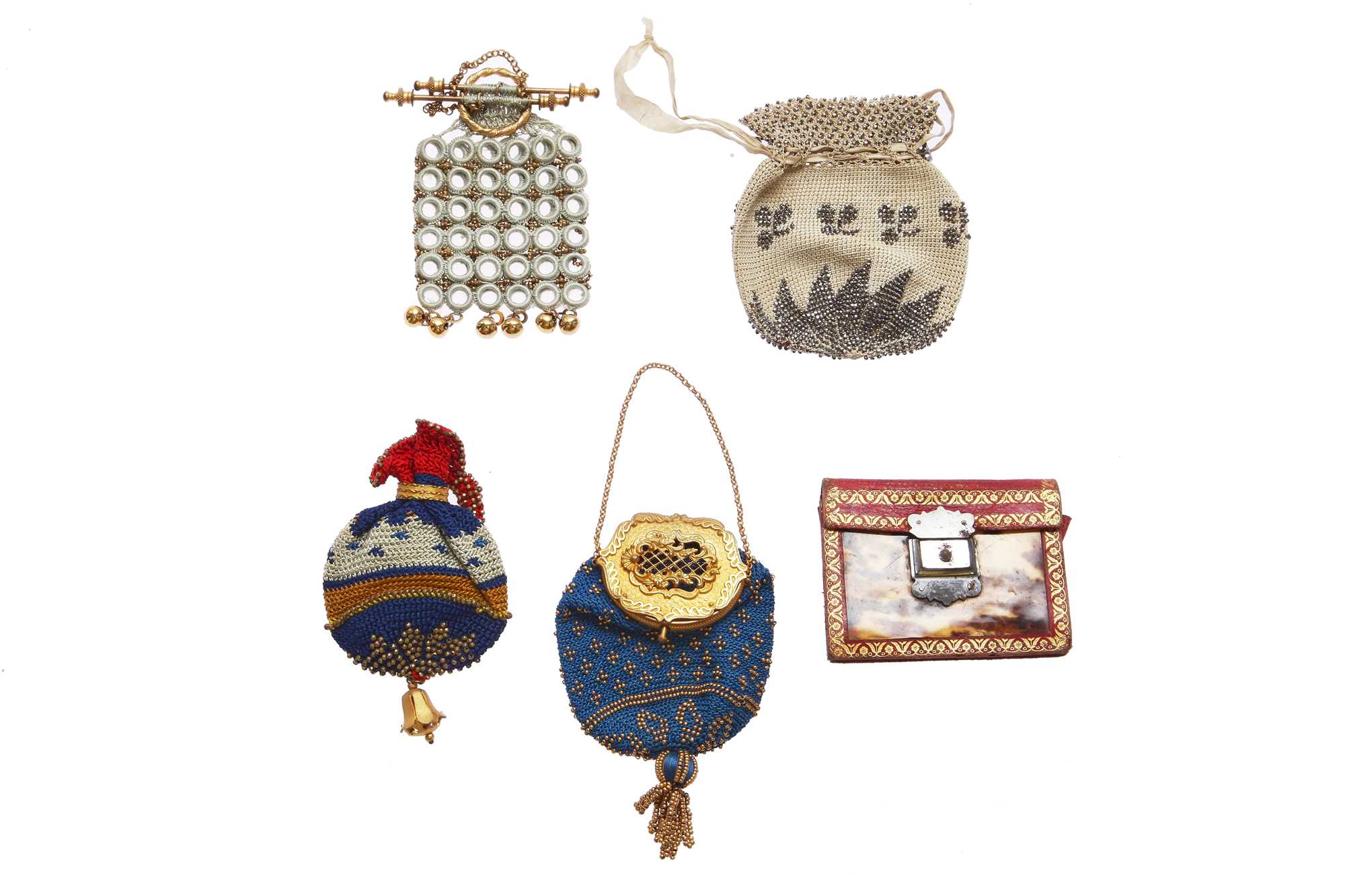 Lot 67 - A good group of reticules, sovereign and miser's purses, mainly 1810-1850s