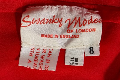 Lot 245 - A Swanky Modes red lycra 'Amorphous' dress, circa 1978