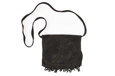 Lot 368 - A Christian Dior brown suede shoulder bag, circa 1969