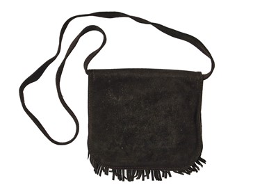Lot 368 - A Christian Dior brown suede shoulder bag, circa 1969