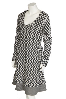 Lot 192 - A Yohji Yamamoto houndstooth wool dress, Autumn-Winter 2002-03