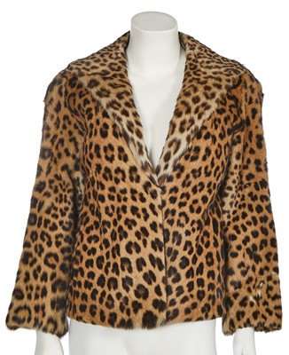 Lot 372 - An R.C. Winterson Ltd. leopard skin jacket, 1950s