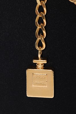Lot 1 - A Chanel perfume bottle gilt chain belt, circa 1990