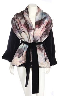 Lot 110 - A Vivienne Westwood black velvet Fragonard print jacket, 'Dressing Up' collection, Autumn-Winter 1991-92