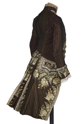 Lot 69 - A gentleman's finely embroidered frock coat, 1790-1800