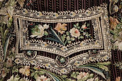 Lot 69 - A gentleman's finely embroidered frock coat, 1790-1800