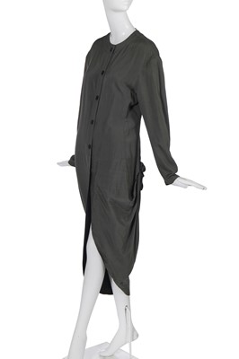 Lot 221 - A John Galliano grey viscose dress, 'The Rose' collection, Autumn-Winter 1987-88