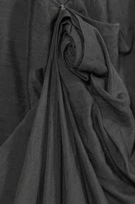 Lot 221 - A John Galliano grey viscose dress, 'The Rose' collection, Autumn-Winter 1987-88