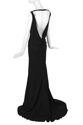 Lot 217 - A John Galliano black crêpe bias-cut dress, 'Hairclips' collection, Autumn-Winter 1988-89