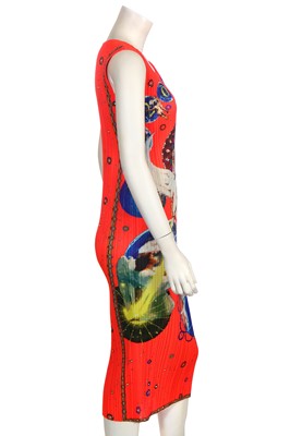 Lot 191 - An Issey Miyake Pleats Please printed polyester dress, 2000