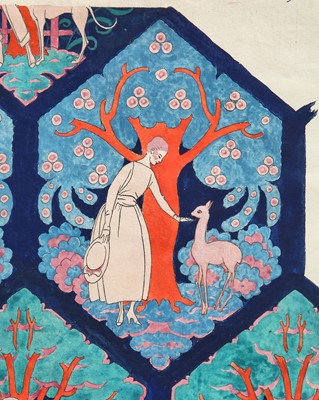 Lot 73 - George Barbier original design for 'Le Rendez-vous', 1919