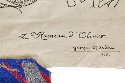 Lot 483 - George Barbier original design for 'Le Rameau d'Olivier', 1918
