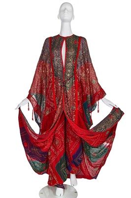 Lot 170 - A fine Thea Porter couture abaya/kaftan dress, mid 1970s