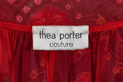 Lot 170 - A fine Thea Porter couture abaya/kaftan dress, mid 1970s