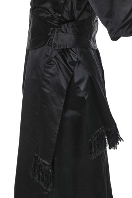 Lot 306 - A Christian Dior black satin cocktail dress, circa 1960