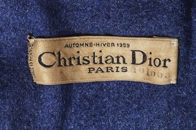 Lot 117 - A Christian Dior by Yves Saint Laurent couture 'Trapeze' line coat, Spring-Summer 1958