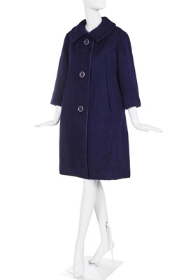 Lot 117 - A Christian Dior by Yves Saint Laurent couture 'Trapeze' line coat, Spring-Summer 1958