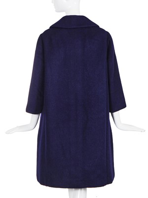 Lot 117 - A Christian Dior by Yves Saint Laurent couture 'Trapeze' line coat, Spring-Summer 1958