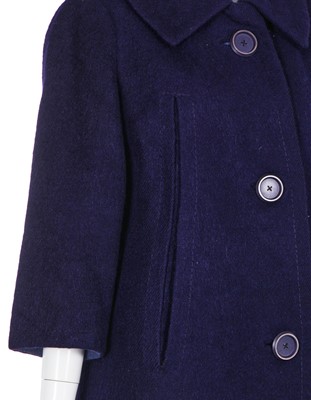 Lot 117 - A Christian Dior by Yves Saint Laurent couture 'Trapeze' line coat, Spring-Summer 1958