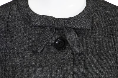 Lot 308 - A Christian Dior Europe grey wool suit, mid-1960s