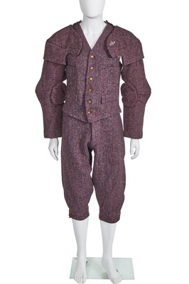 Lot 251 - A Vivienne Westwood men's 'Armour' suit, 'Time Machine' collection, Autumn-Winter, 1988-89
