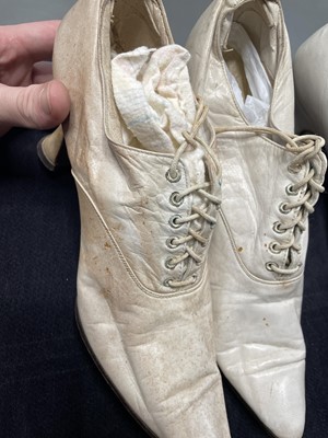 Lot 466 - Nine pairs of shoes/boots, 1890s-early 1920s