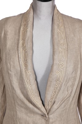 Lot 476 - A linen duster coat, circa 1873