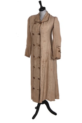 Lot 476 - A linen duster coat, circa 1873