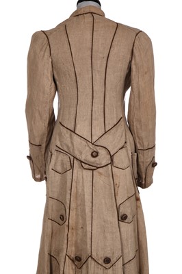 Lot 476 - A linen duster coat, circa 1873