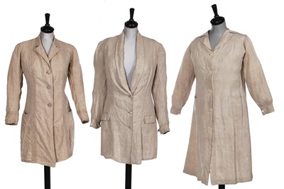 Lot 476 - A linen duster coat, circa 1873