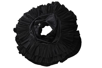Lot 180 - A Hussein Chalayan black felted wool-blend skirt, 'Panoramic' collection, Autumn-Winter 1998-99