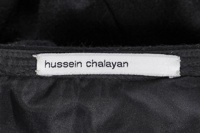 Lot 180 - A Hussein Chalayan black felted wool-blend skirt, 'Panoramic' collection, Autumn-Winter 1998-99