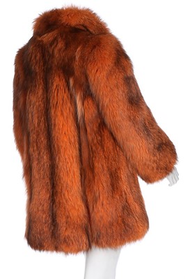 Lot 28 - A Dior orange fox fur coat, probably 1980s,...