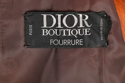 Lot 28 - A Dior orange fox fur coat, probably 1980s,...
