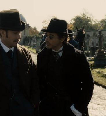 Lot 22 - Robert Downey Junior's costume as Sherlock Holmes in the film 'Sherlock Holmes', 2009