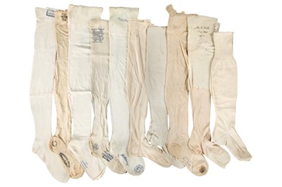 Lot 525 - A group of stockings, 1840s-mid 20th century