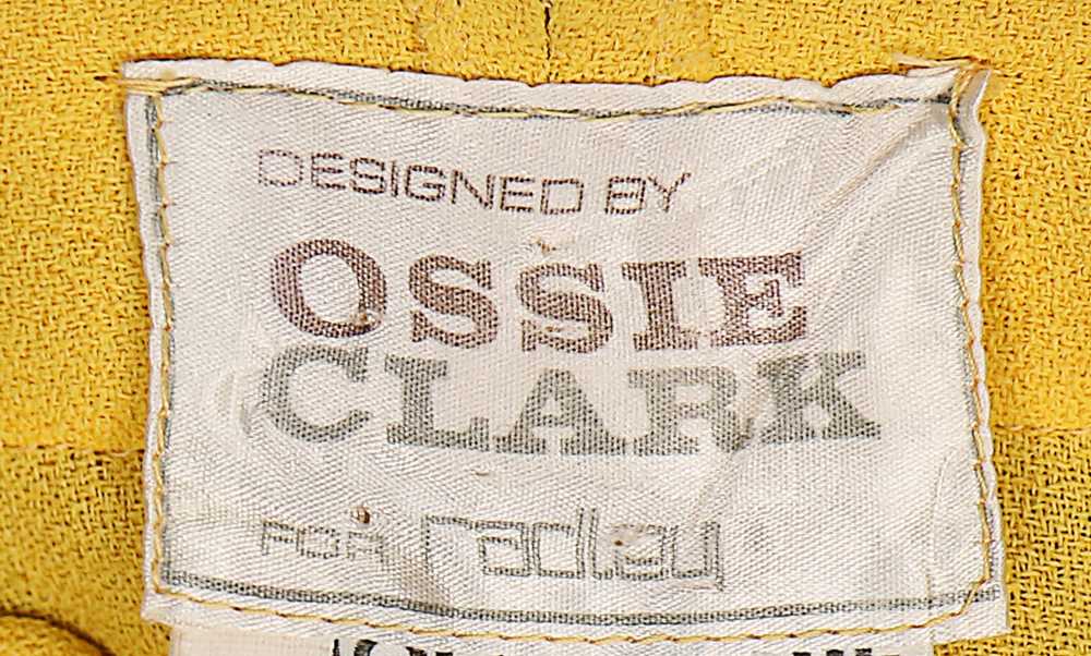 Lot 29 - An Ossie Clark for Radley yellow moss crêpe