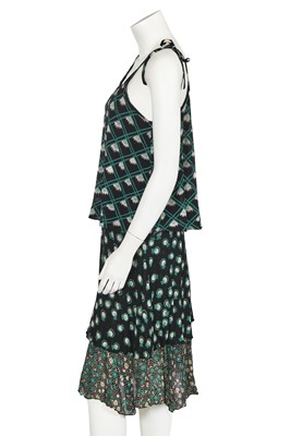 Lot 289 - An Ossie Clark/Celia Birtwell for Radley tiered crêpe georgette dress, 1970s