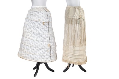 Lot 472 - A cotton crinoline, 1880s