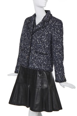 Lot 3 - A Chanel speckled wool jacket and matching waistcoat, Autumn-Winter 2001-02