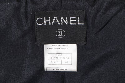 Lot 5 - A fine Chanel ink-blue tweed suit, Autumn-Winter 2000-01