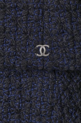 Lot 5 - A fine Chanel ink-blue tweed suit, Autumn-Winter 2000-01