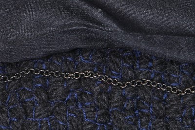 Lot 5 - A fine Chanel ink-blue tweed suit, Autumn-Winter 2000-01