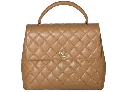 Lot 70 - A Chanel caramel caviar leather Kelly bag, 2000-2002